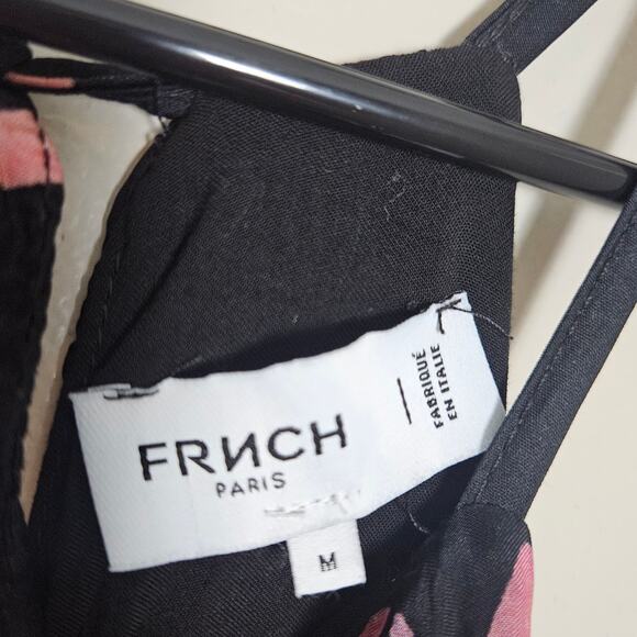 Frnch Paris Silk Blend Floral Halter Dress Sz Medium - Picture 7 of 14